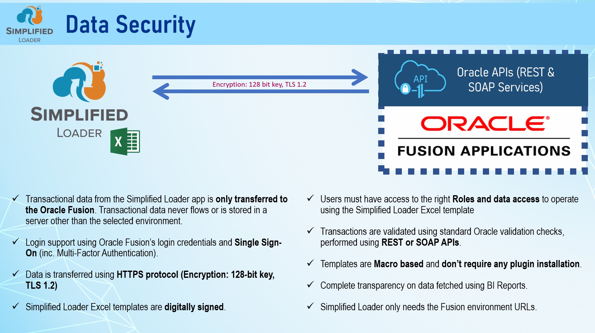 Data Security - Simplified Loader Excel for Oracle Fusion Cloud ERP
